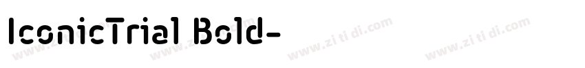 IconicTrial Bold字体转换
